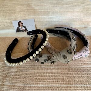 Lele Sadoughi Pearl and Jewel Embellished Headbands